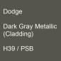 Preview: Dodge, Dark Gray Metallic (Cladding), H39 / PSB.